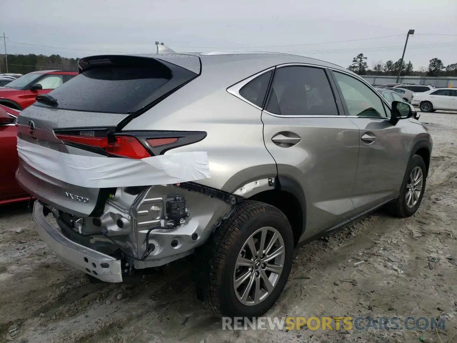 4 Фотография поврежденного автомобиля JTJDARBZ6M2180834 LEXUS NX 2021