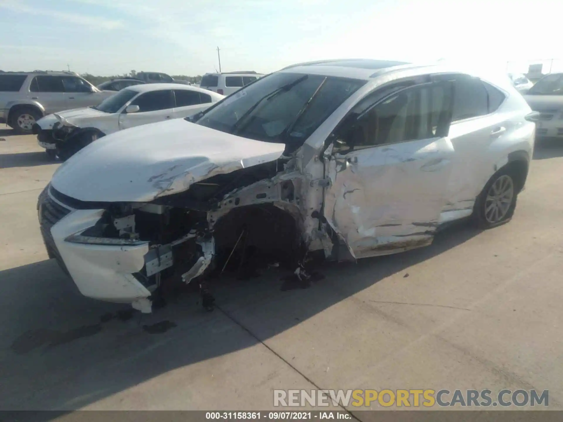 2 Photograph of a damaged car JTJDARBZ6M5022413 LEXUS NX 2021