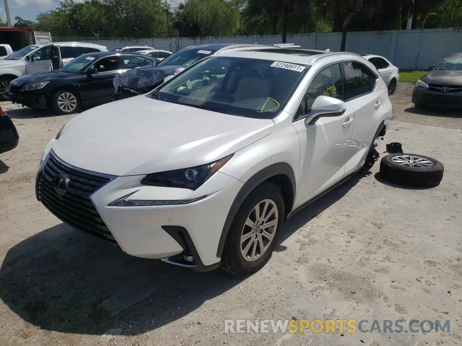 2 Фотография поврежденного автомобиля JTJDARBZ7M5023246 LEXUS NX 2021