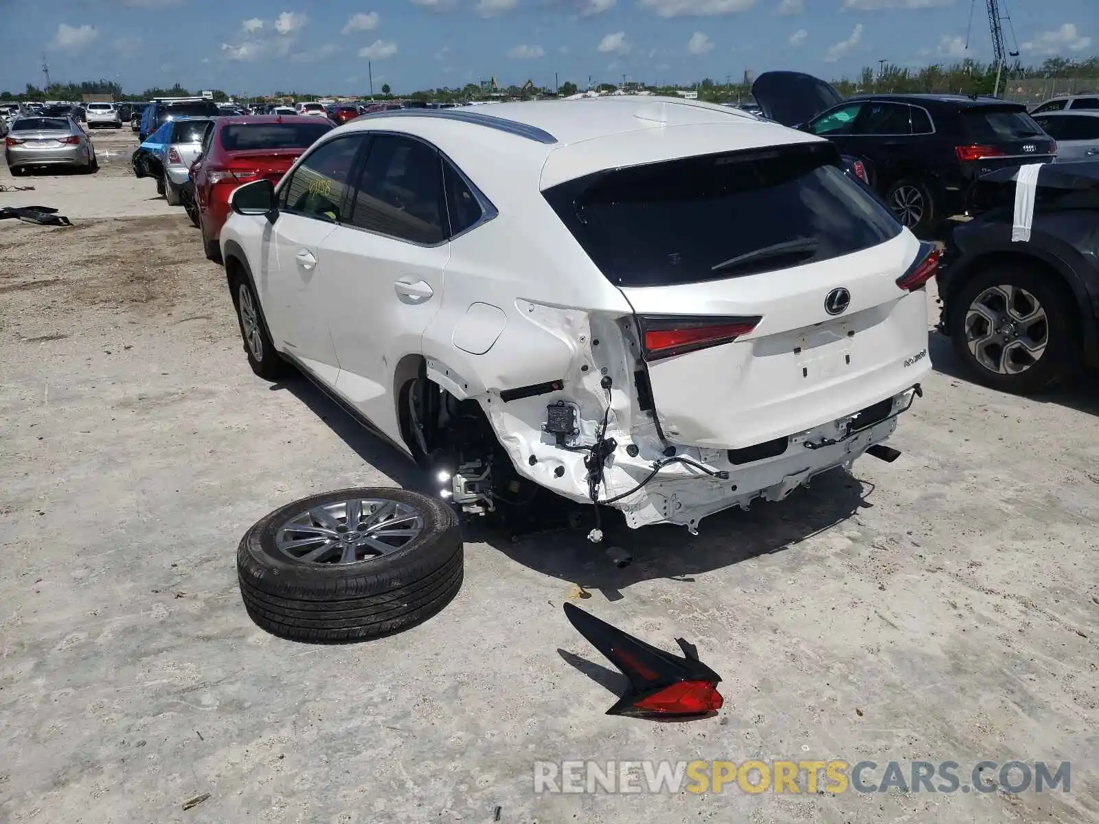 3 Photograph of a damaged car JTJDARBZ7M5023246 LEXUS NX 2021