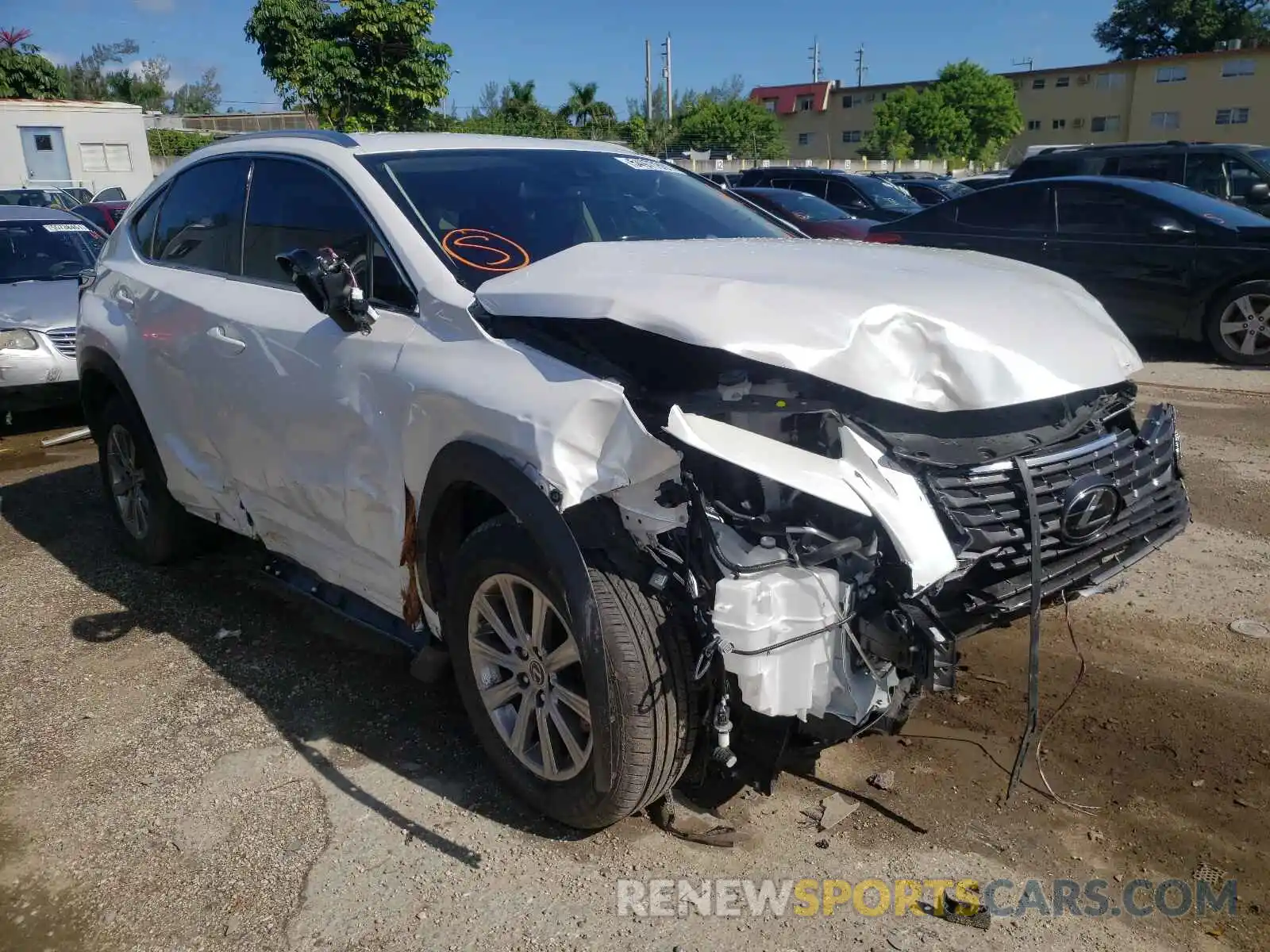 1 Photograph of a damaged car JTJDARBZ7M5031685 LEXUS NX 2021