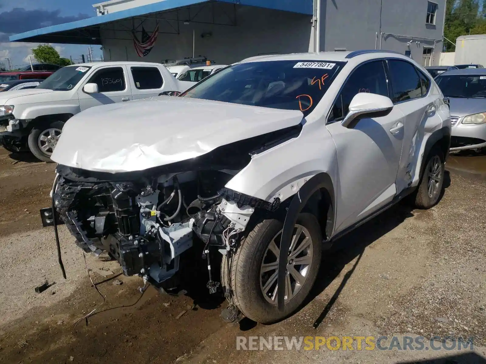 2 Фотография поврежденного автомобиля JTJDARBZ7M5031685 LEXUS NX 2021