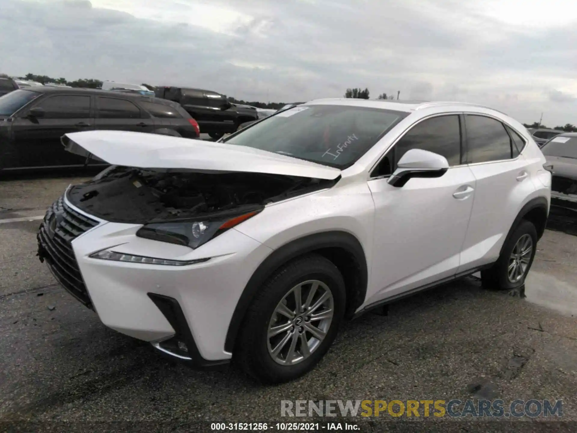 2 Фотография поврежденного автомобиля JTJDARBZ8M5020629 LEXUS NX 2021