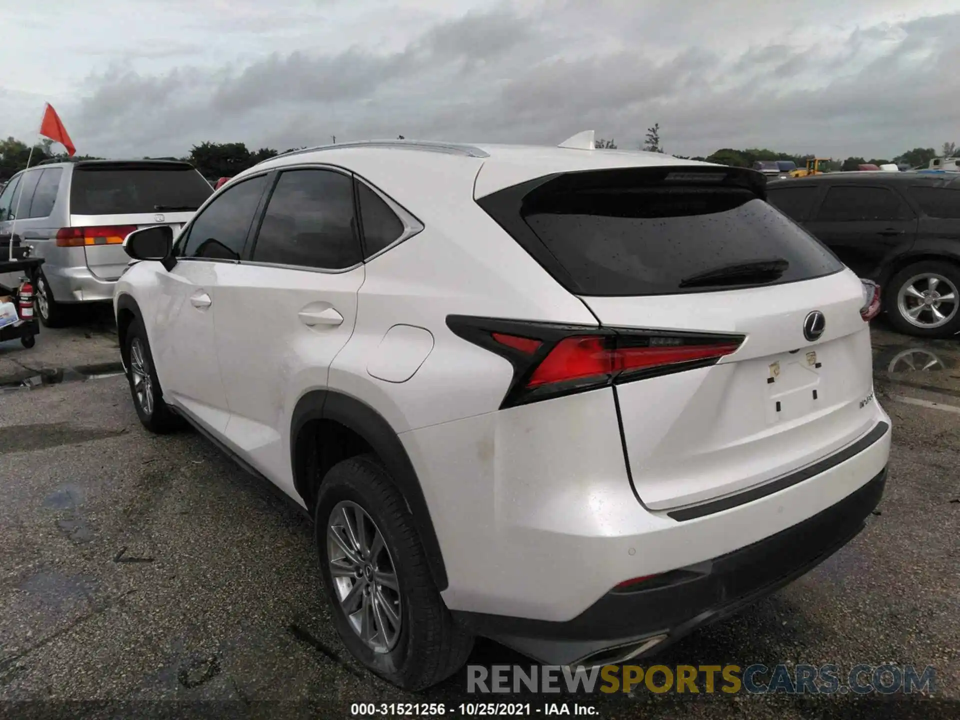 3 Фотография поврежденного автомобиля JTJDARBZ8M5020629 LEXUS NX 2021