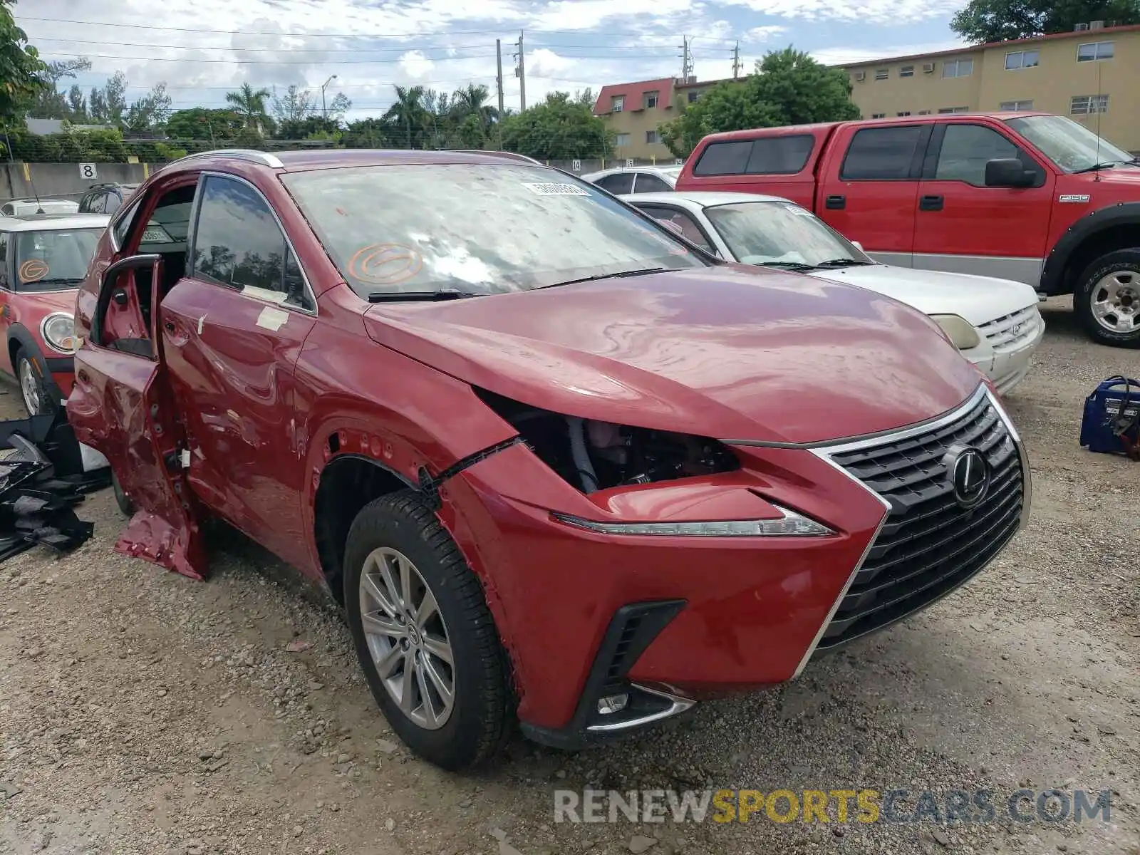 1 Photograph of a damaged car JTJDARBZ8M5030559 LEXUS NX 2021