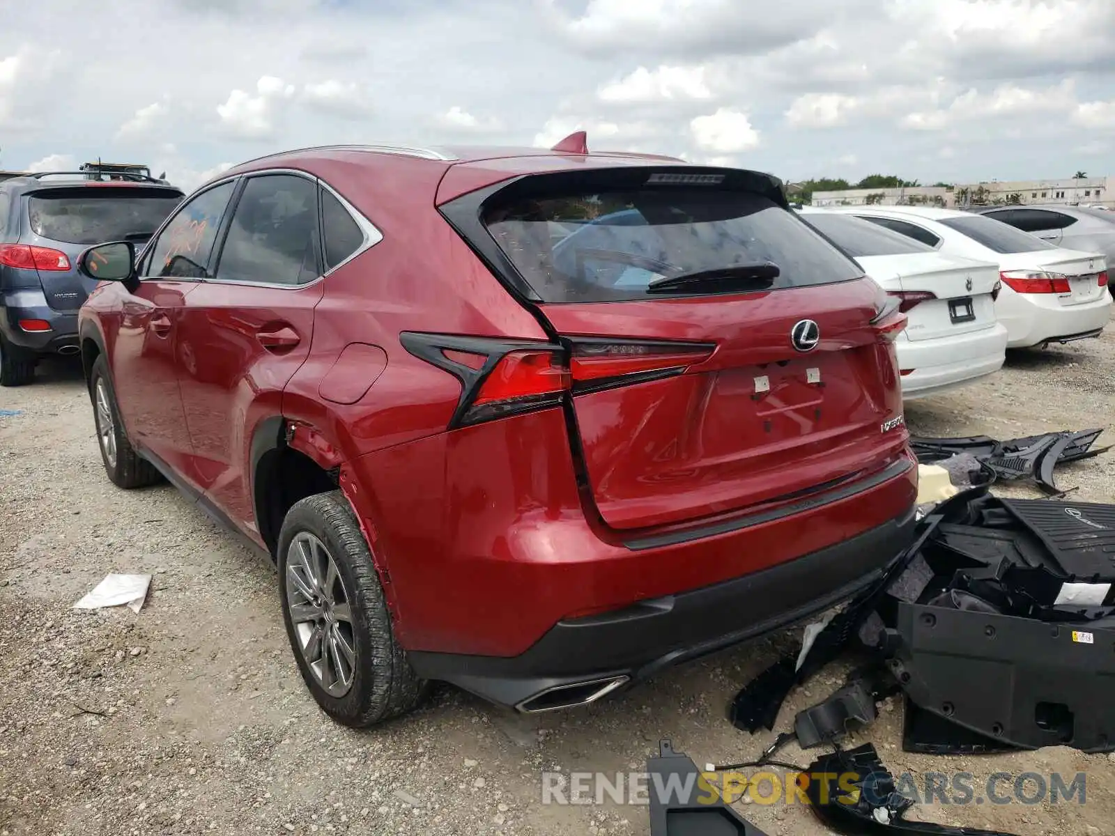 3 Фотография поврежденного автомобиля JTJDARBZ8M5030559 LEXUS NX 2021