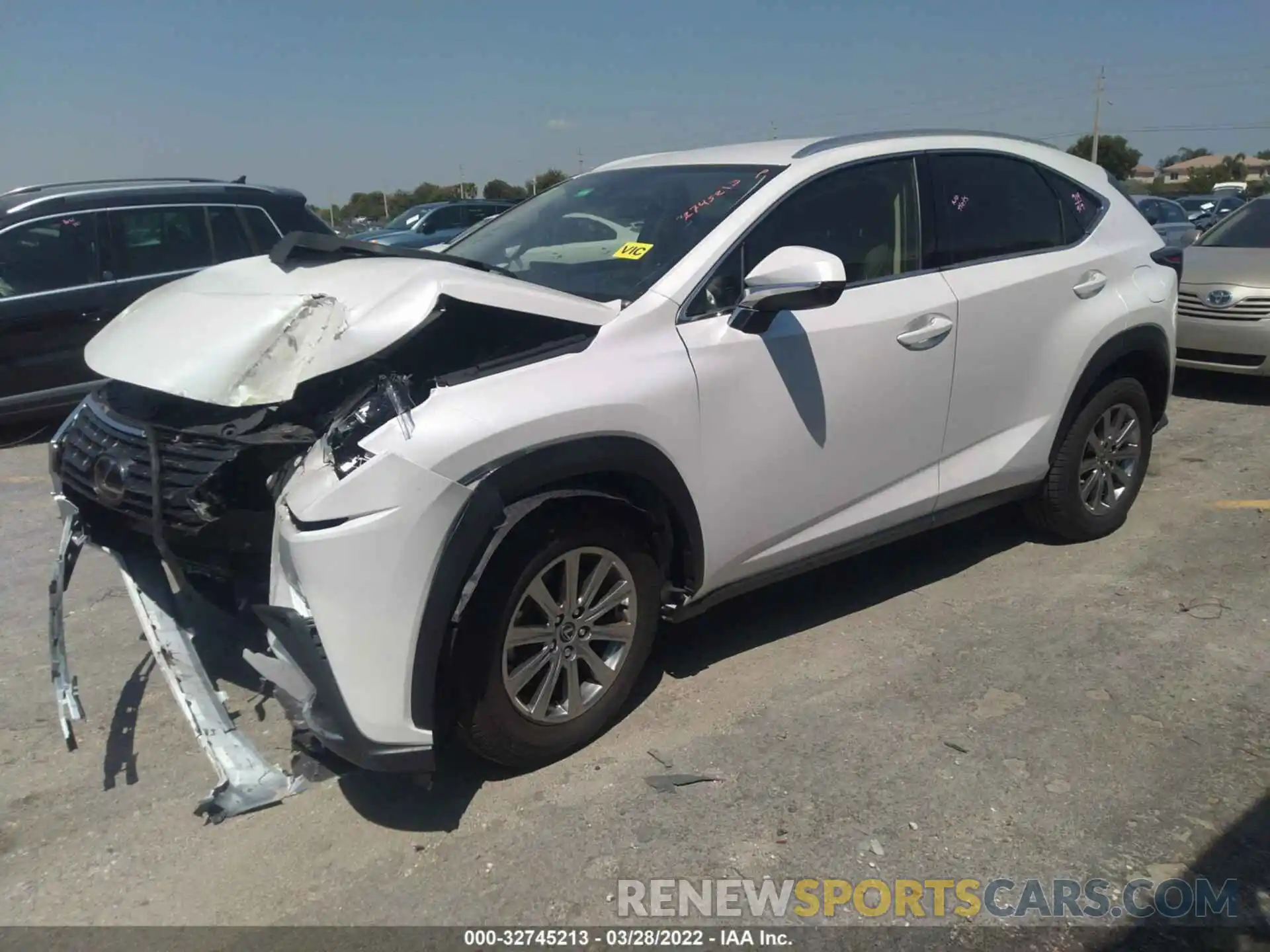 2 Фотография поврежденного автомобиля JTJDARBZ8M5031744 LEXUS NX 2021