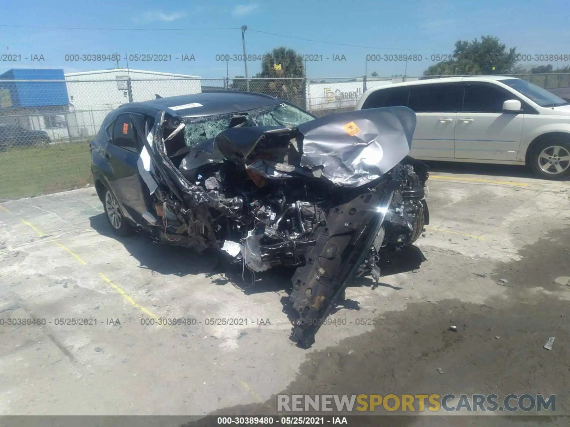 1 Photograph of a damaged car JTJDARBZ9M2186868 LEXUS NX 2021