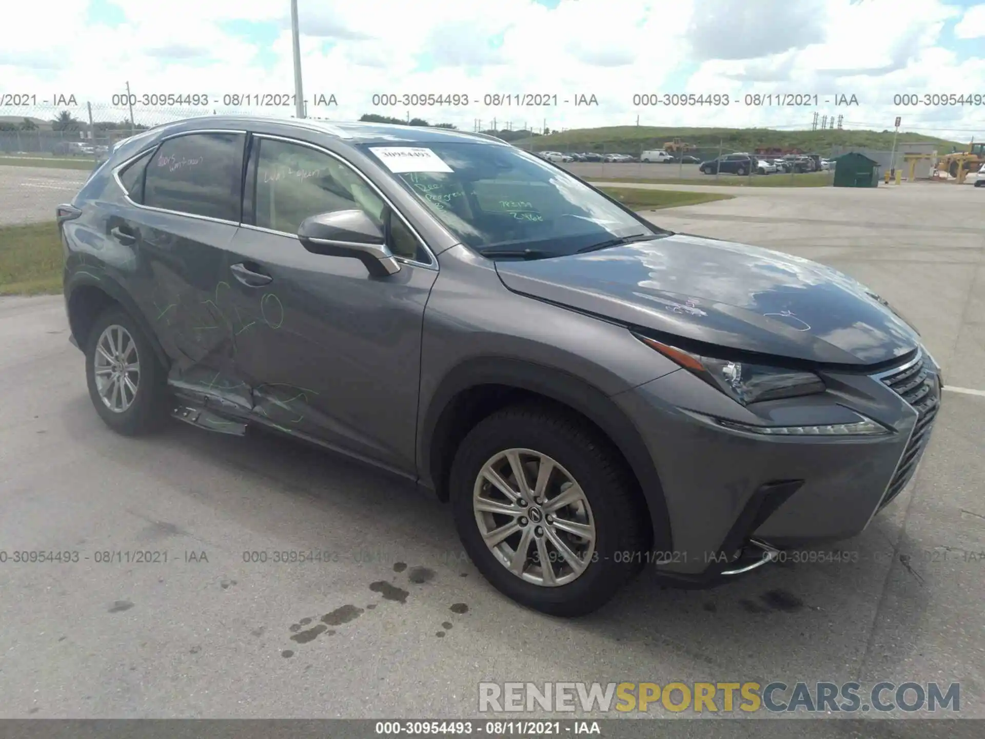 1 Фотография поврежденного автомобиля JTJDARBZXM2188676 LEXUS NX 2021