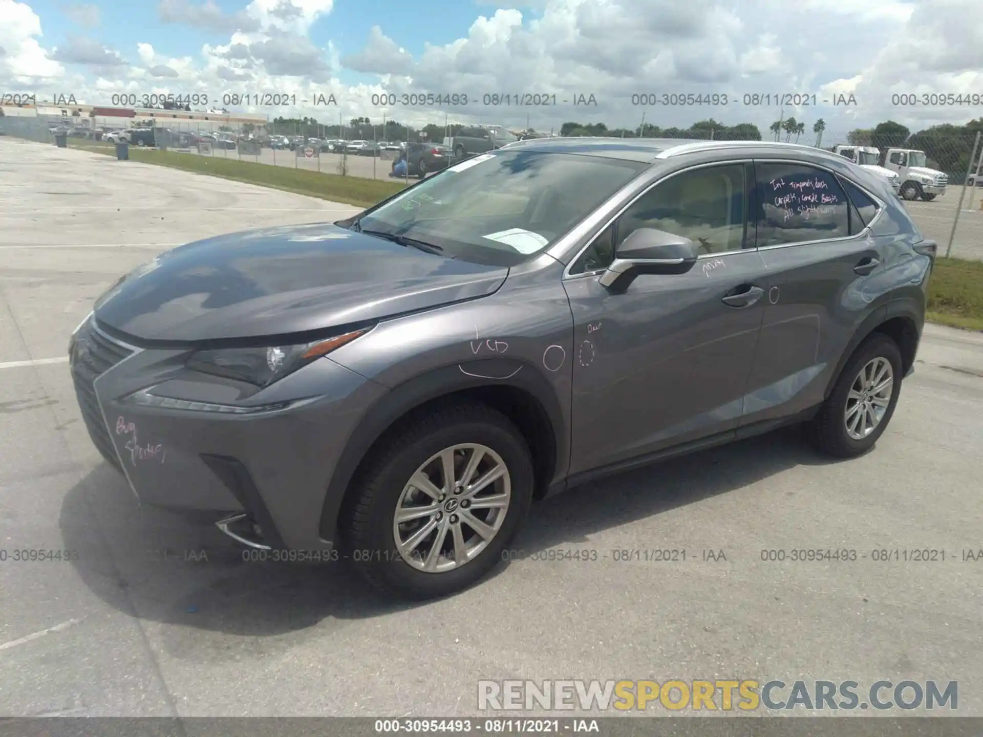 2 Фотография поврежденного автомобиля JTJDARBZXM2188676 LEXUS NX 2021