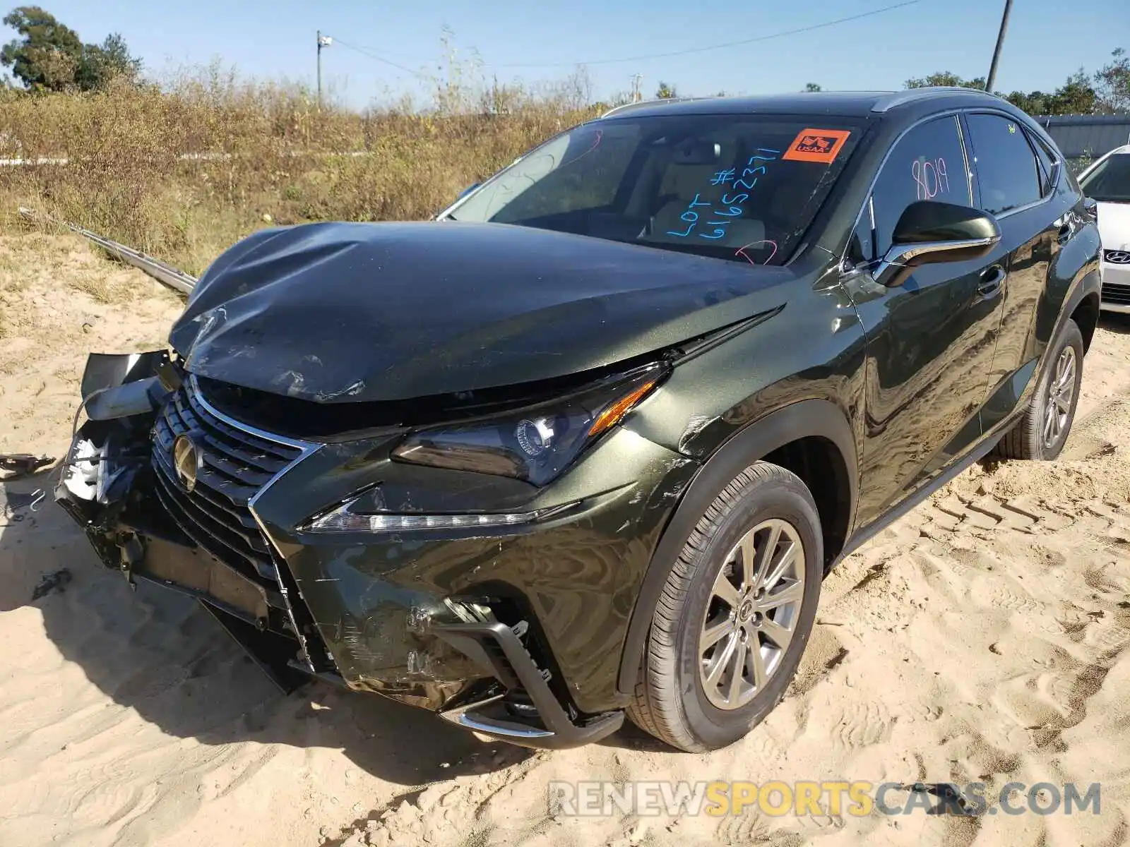 2 Фотография поврежденного автомобиля JTJDARBZXM2197667 LEXUS NX 2021