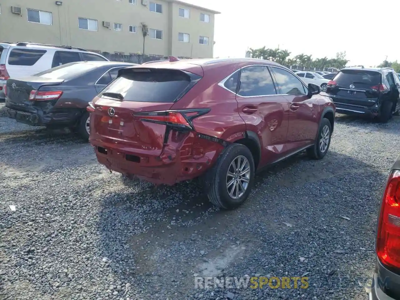 4 Фотография поврежденного автомобиля JTJDARBZXM5022124 LEXUS NX 2021