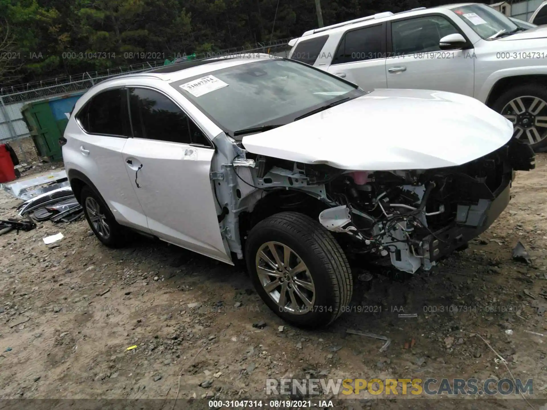 1 Photograph of a damaged car JTJDARBZXM5023676 LEXUS NX 2021