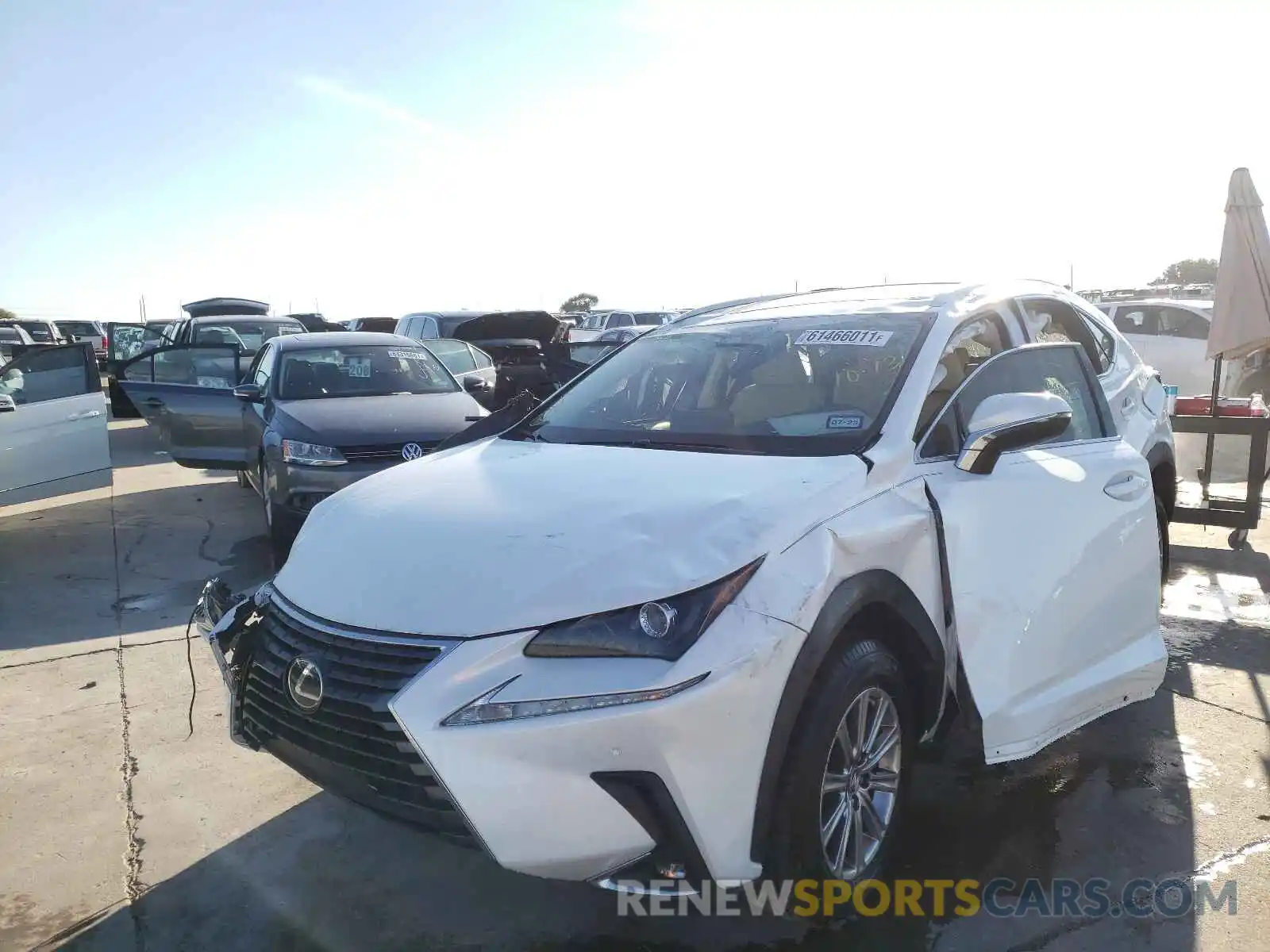 2 Photograph of a damaged car JTJDARBZXM5032376 LEXUS NX 2021