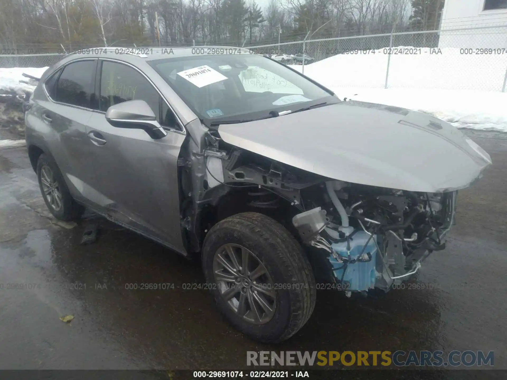 1 Photograph of a damaged car JTJDARDZ0M2240555 LEXUS NX 2021