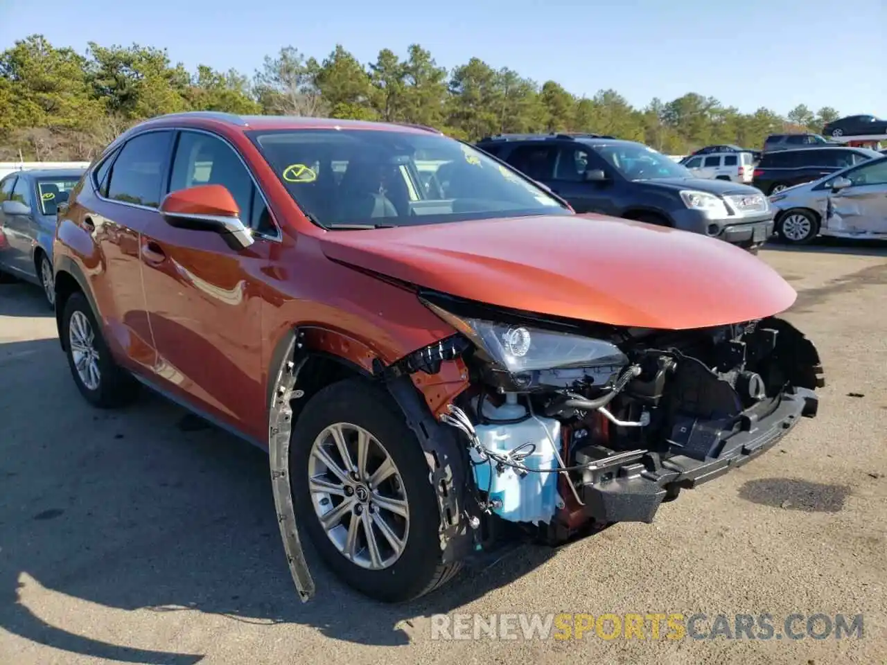 1 Photograph of a damaged car JTJDARDZ0M2254701 LEXUS NX 2021