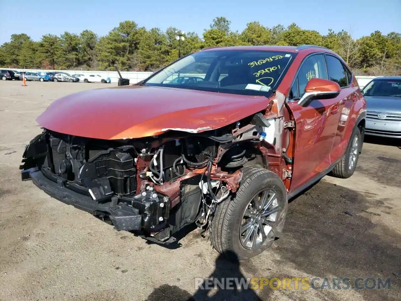 2 Photograph of a damaged car JTJDARDZ0M2254701 LEXUS NX 2021