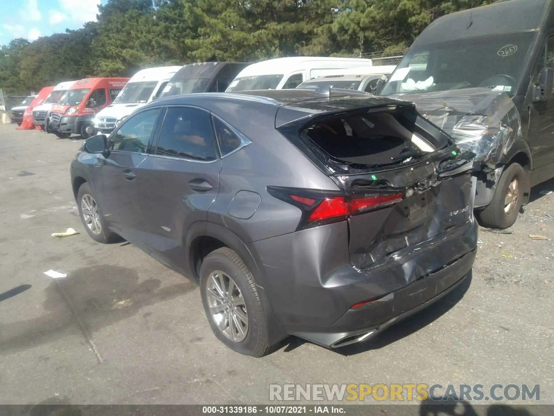 3 Фотография поврежденного автомобиля JTJDARDZ0M2255380 LEXUS NX 2021