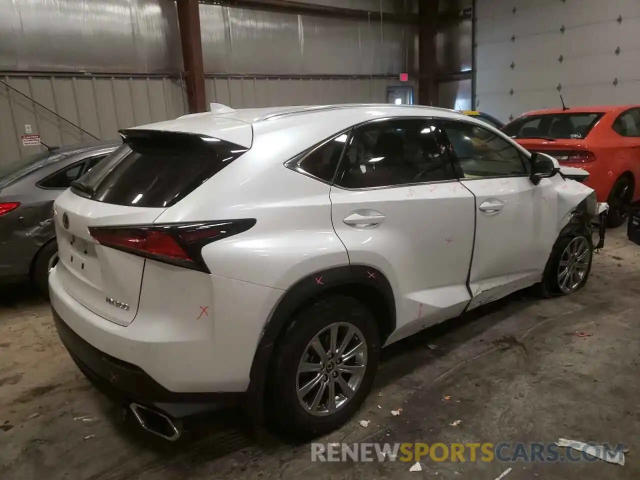 4 Фотография поврежденного автомобиля JTJDARDZ1M5024504 LEXUS NX 2021