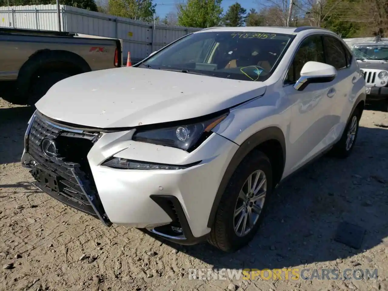 2 Фотография поврежденного автомобиля JTJDARDZ2M5024334 LEXUS NX 2021