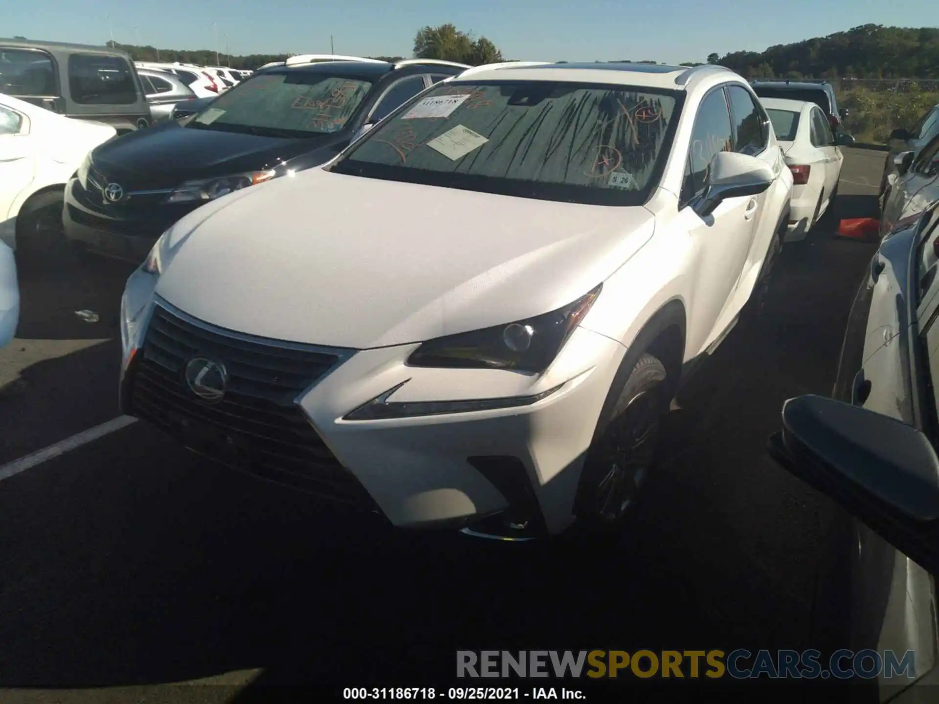 2 Фотография поврежденного автомобиля JTJDARDZ2M5025757 LEXUS NX 2021