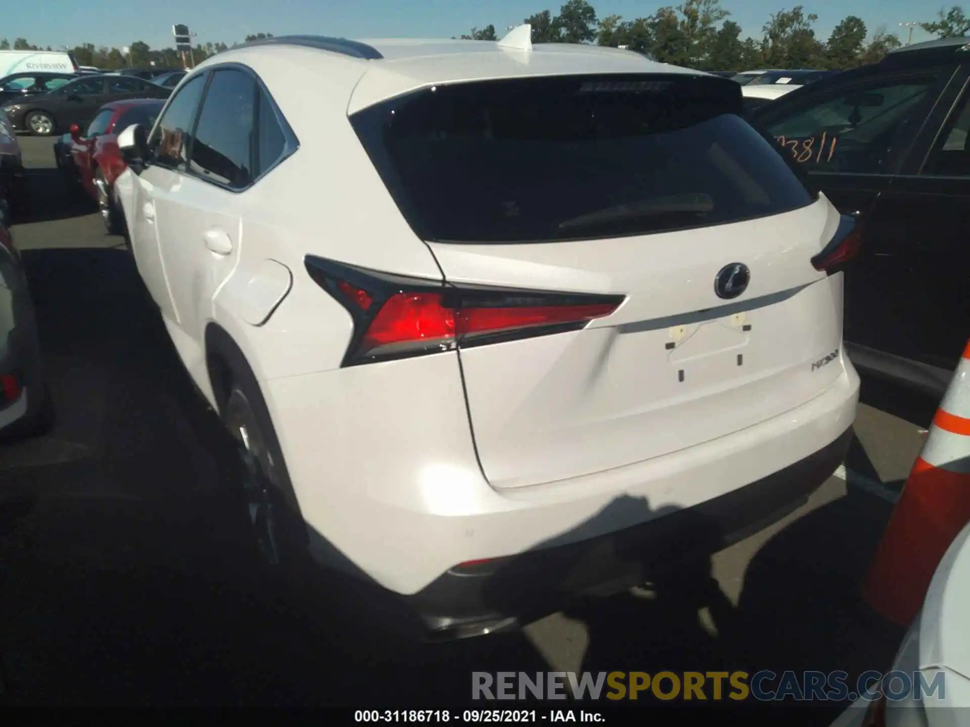 3 Фотография поврежденного автомобиля JTJDARDZ2M5025757 LEXUS NX 2021