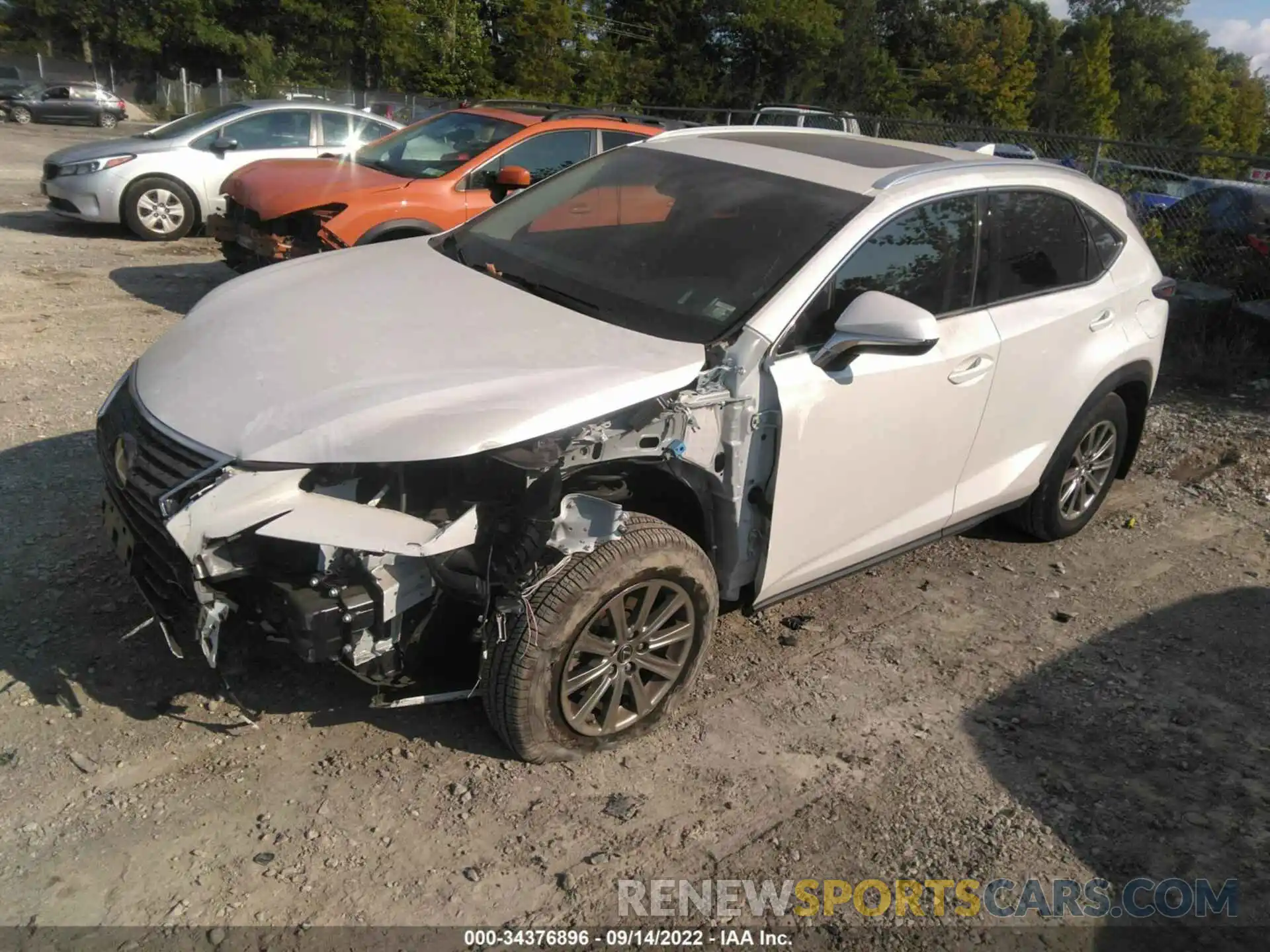 2 Фотография поврежденного автомобиля JTJDARDZ2M5031946 LEXUS NX 2021