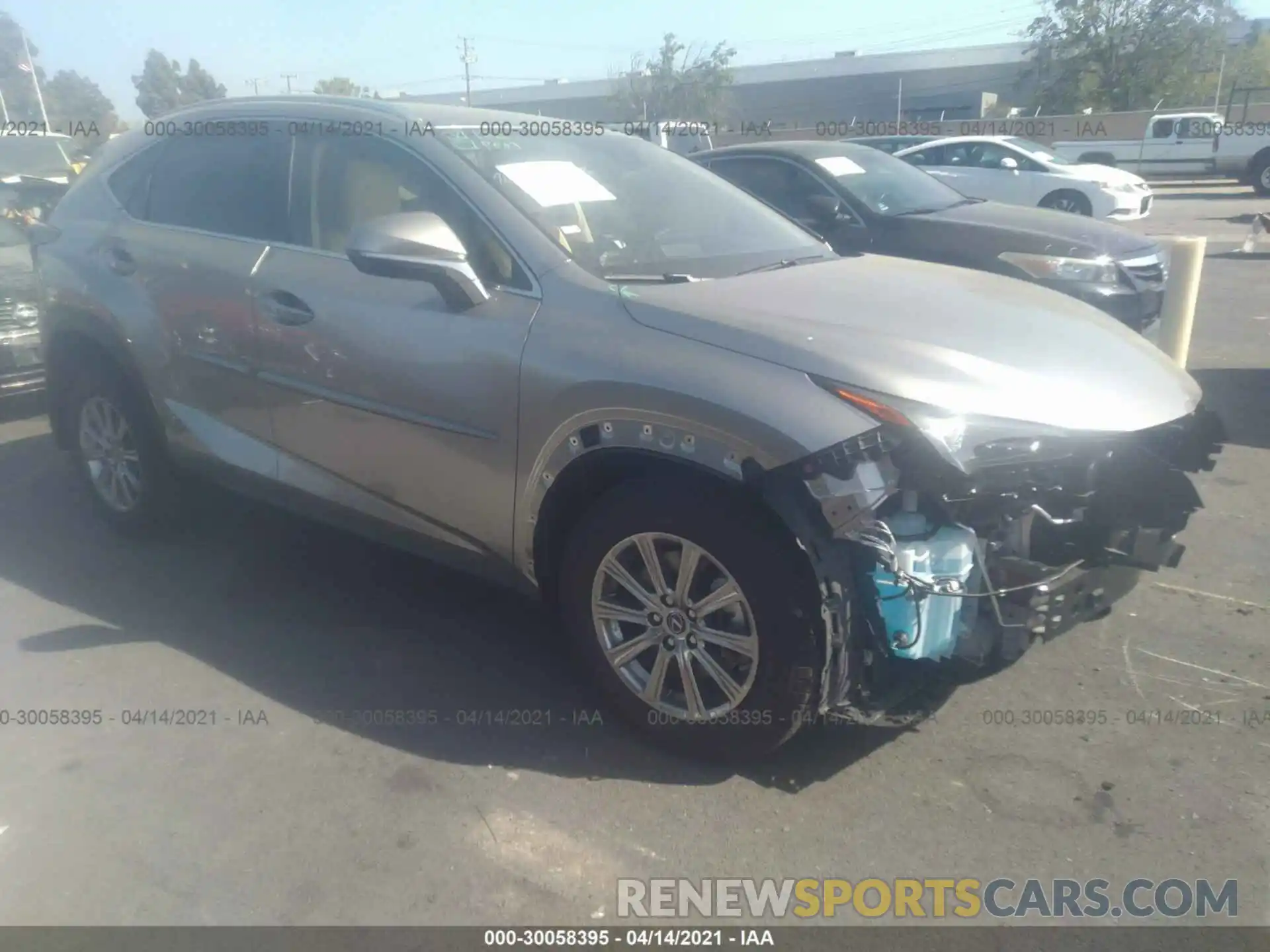 1 Photograph of a damaged car JTJDARDZ4M2243748 LEXUS NX 2021