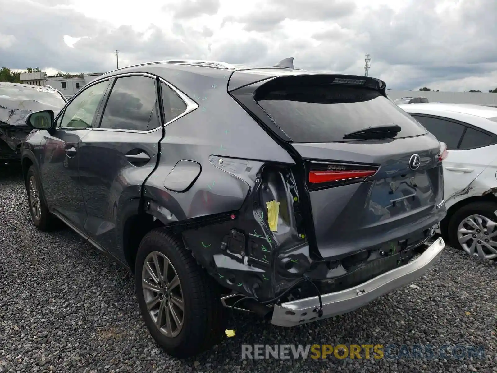 3 Фотография поврежденного автомобиля JTJDARDZ4M2258394 LEXUS NX 2021