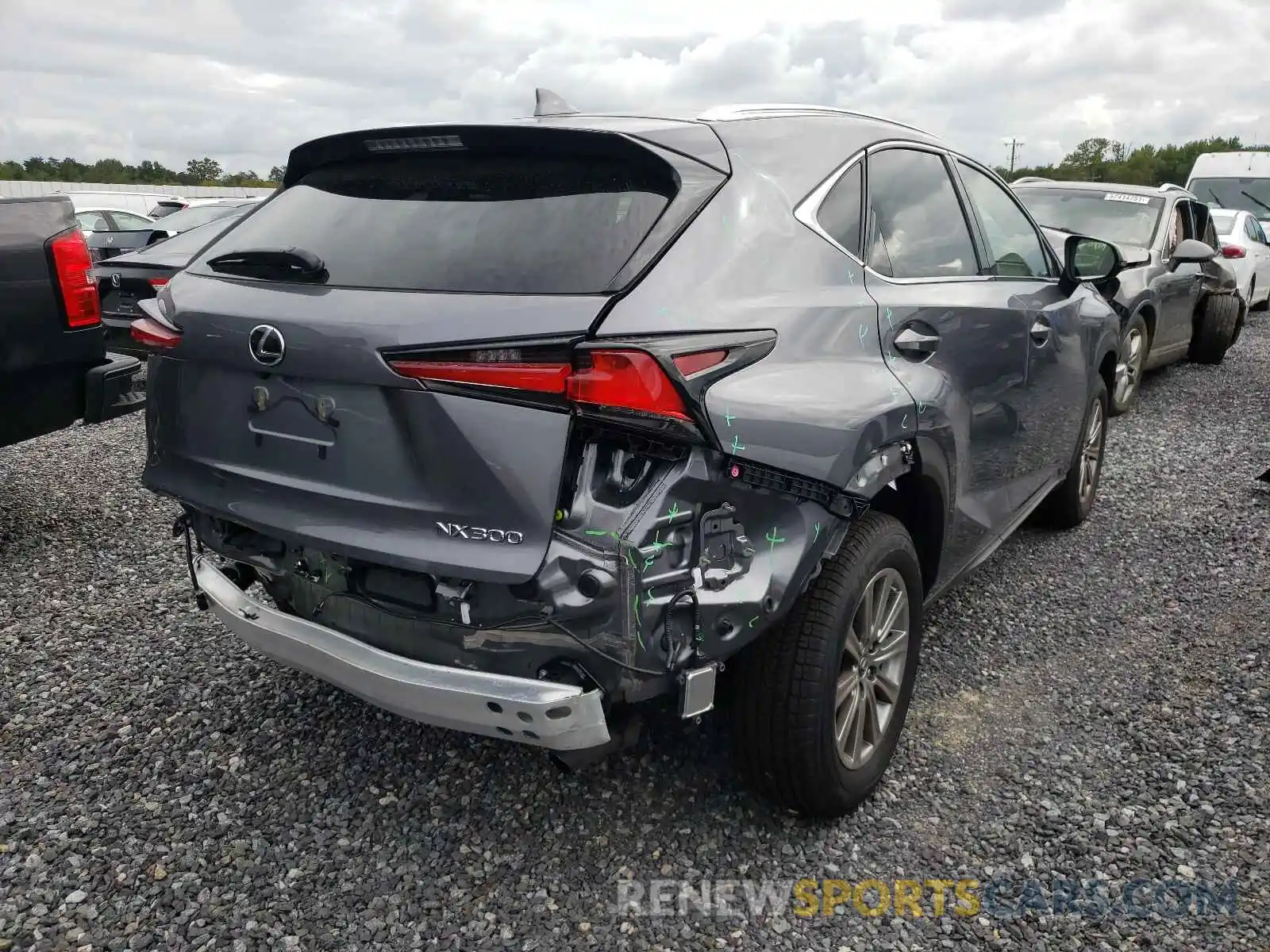 4 Фотография поврежденного автомобиля JTJDARDZ4M2258394 LEXUS NX 2021