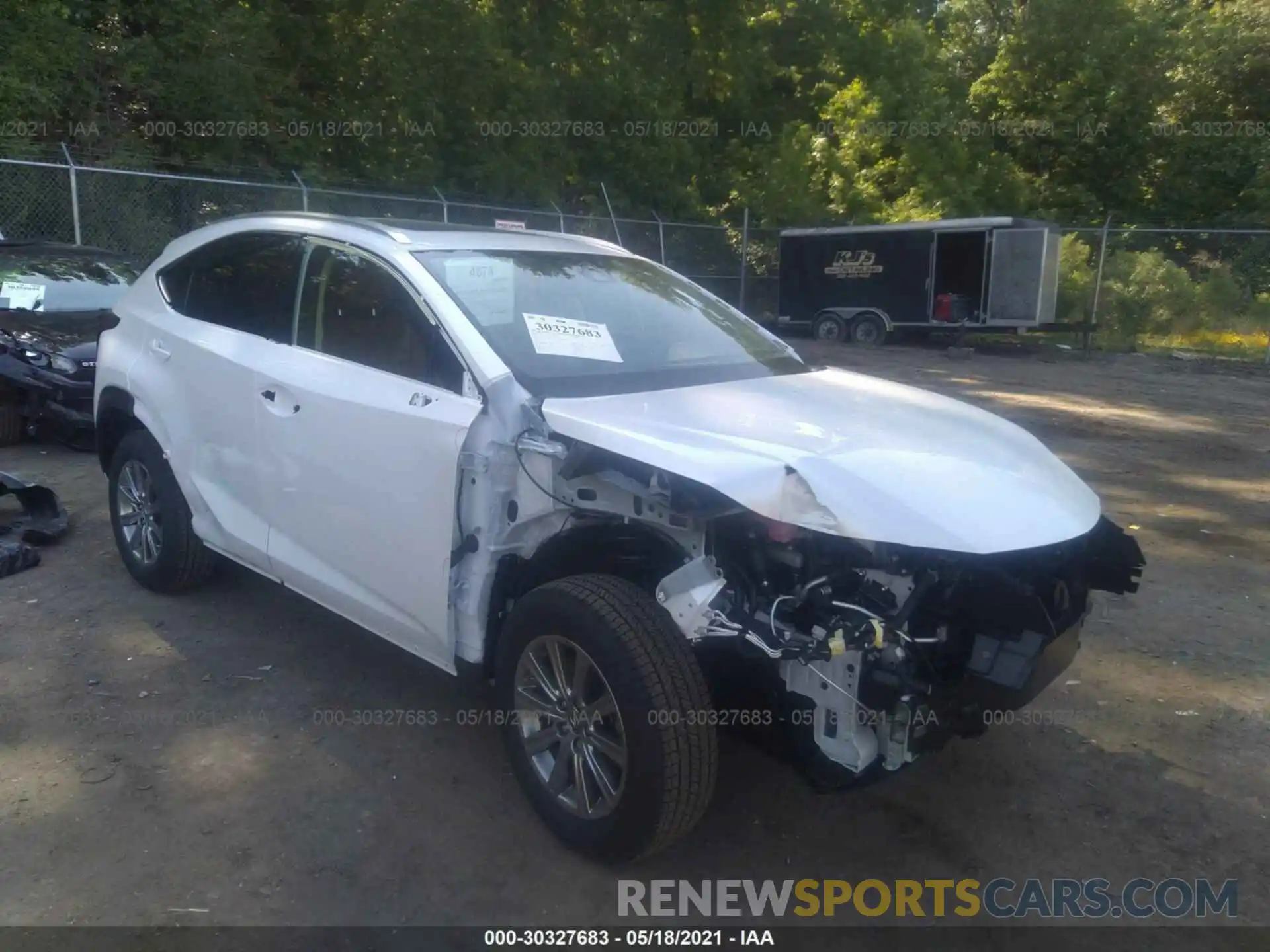 1 Photograph of a damaged car JTJDARDZ4M5023993 LEXUS NX 2021