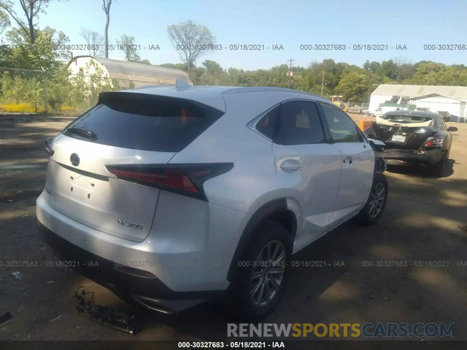 4 Фотография поврежденного автомобиля JTJDARDZ4M5023993 LEXUS NX 2021