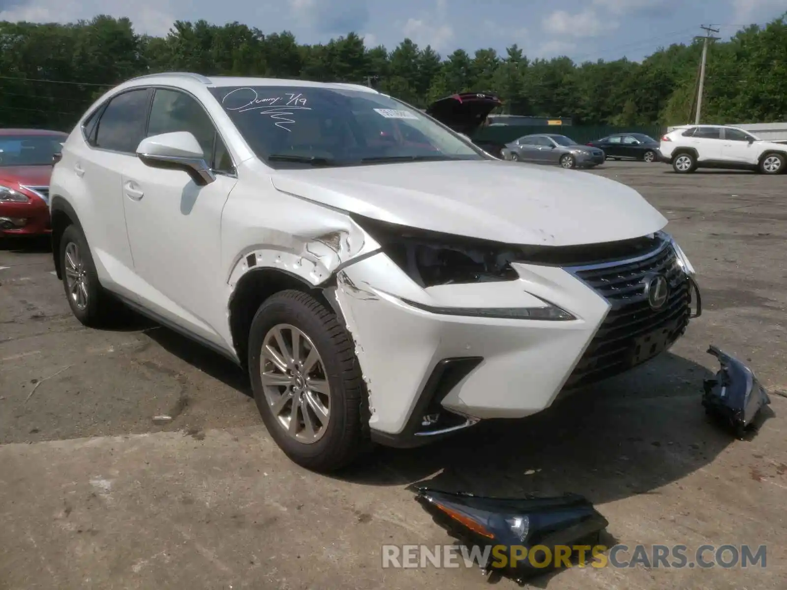 1 Photograph of a damaged car JTJDARDZ4M5024884 LEXUS NX 2021