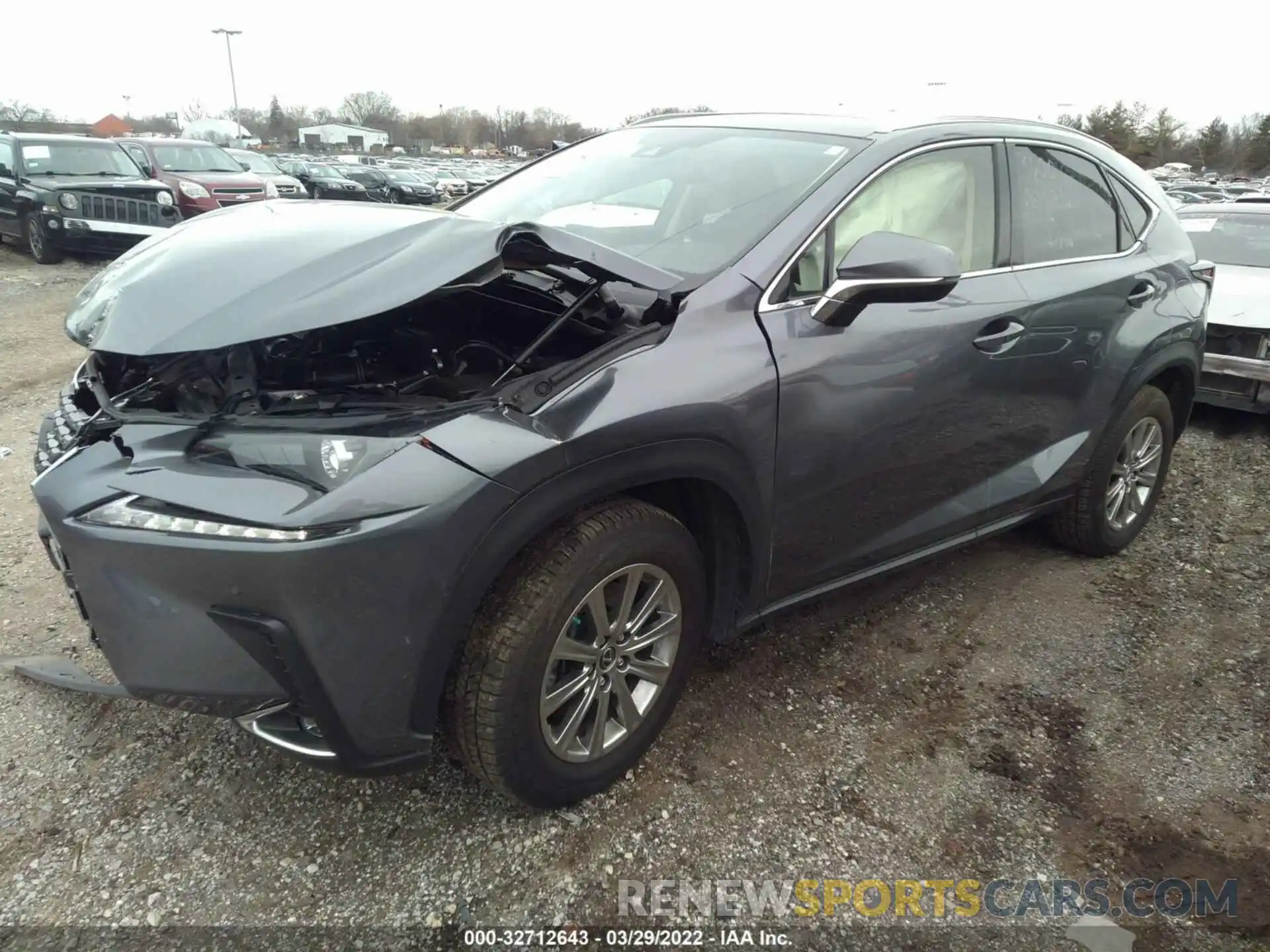 2 Фотография поврежденного автомобиля JTJDARDZ6M2239670 LEXUS NX 2021