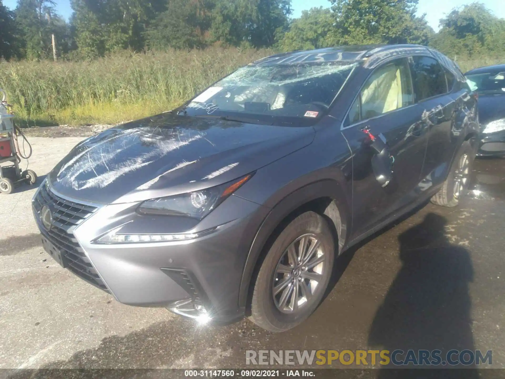 2 Фотография поврежденного автомобиля JTJDARDZ6M2240091 LEXUS NX 2021