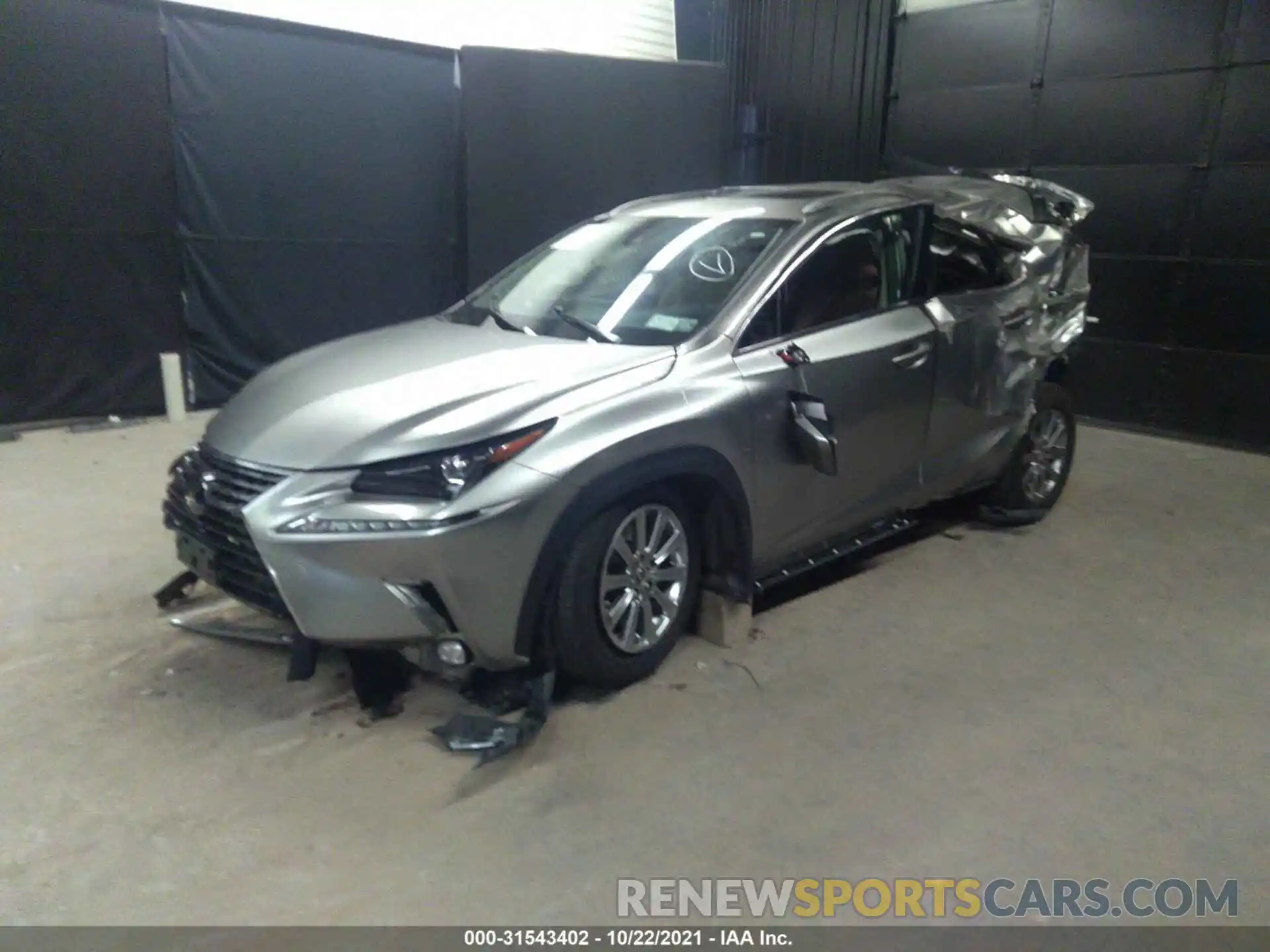 2 Фотография поврежденного автомобиля JTJDARDZ6M2250622 LEXUS NX 2021