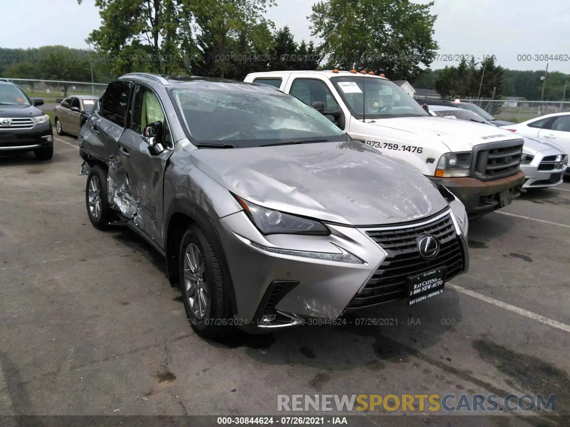 1 Photograph of a damaged car JTJDARDZ6M2258297 LEXUS NX 2021