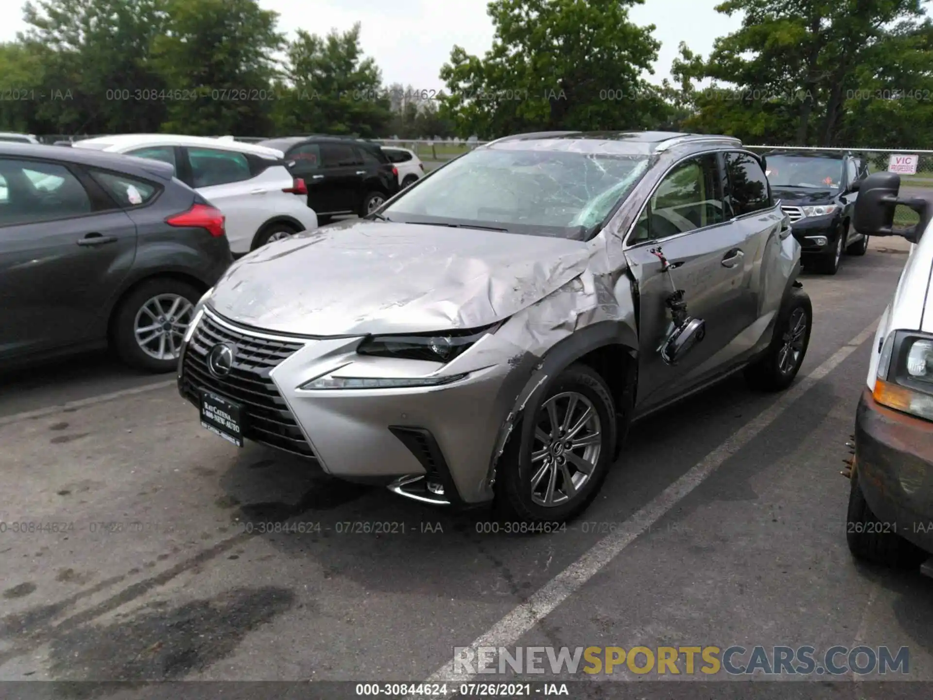 2 Фотография поврежденного автомобиля JTJDARDZ6M2258297 LEXUS NX 2021