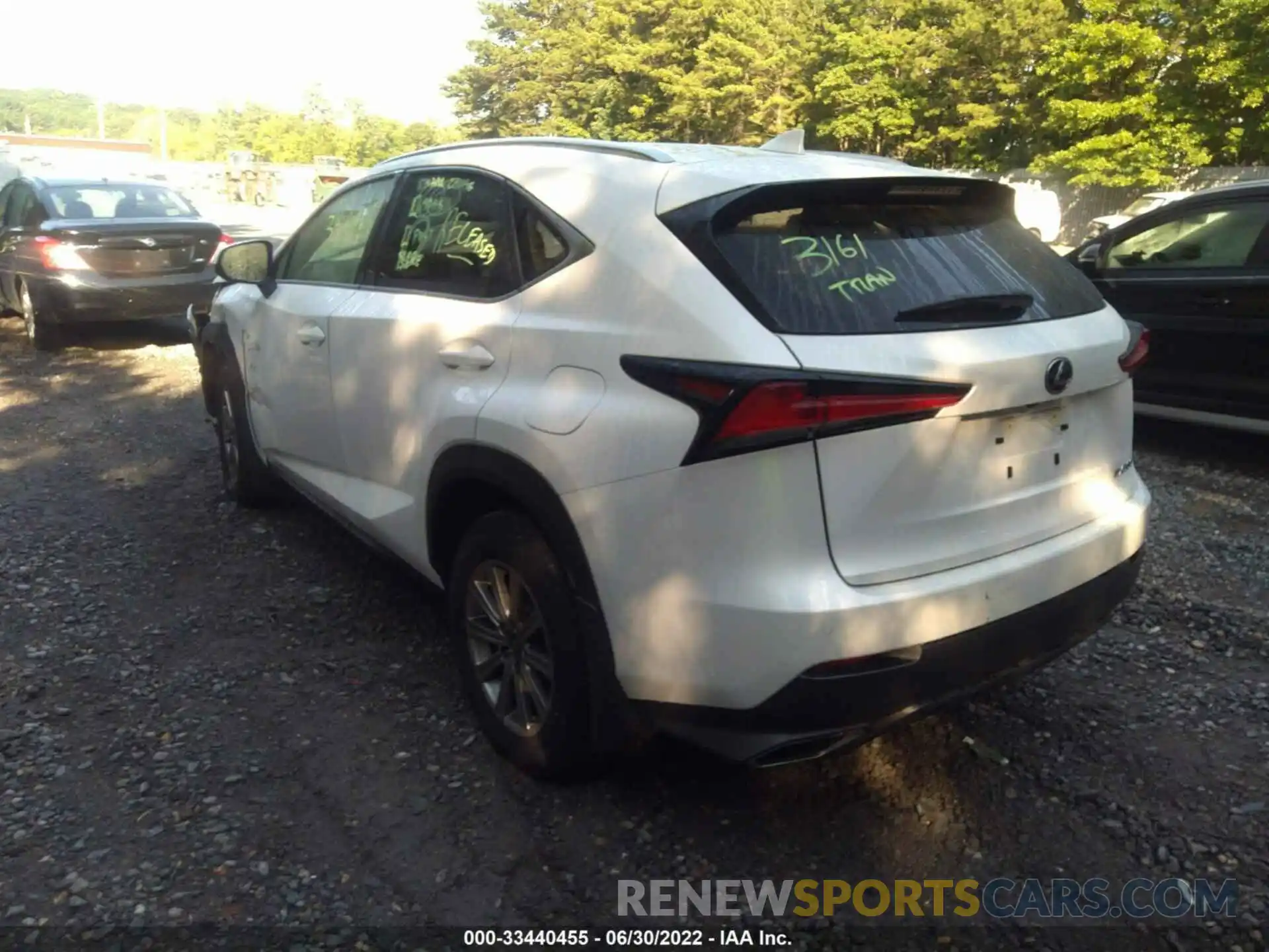 3 Фотография поврежденного автомобиля JTJDARDZ6M5030492 LEXUS NX 2021