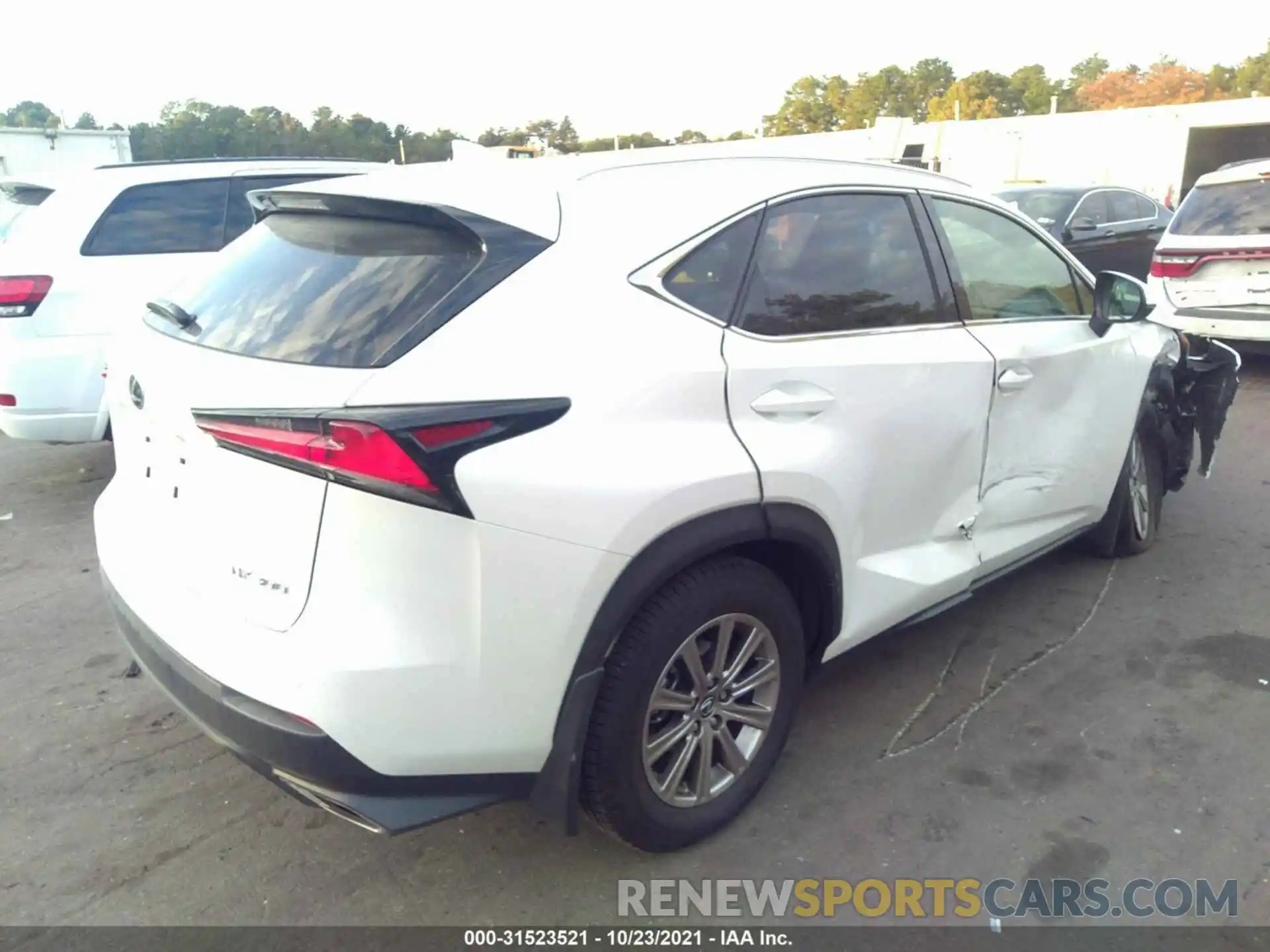 4 Фотография поврежденного автомобиля JTJDARDZ7M5024863 LEXUS NX 2021