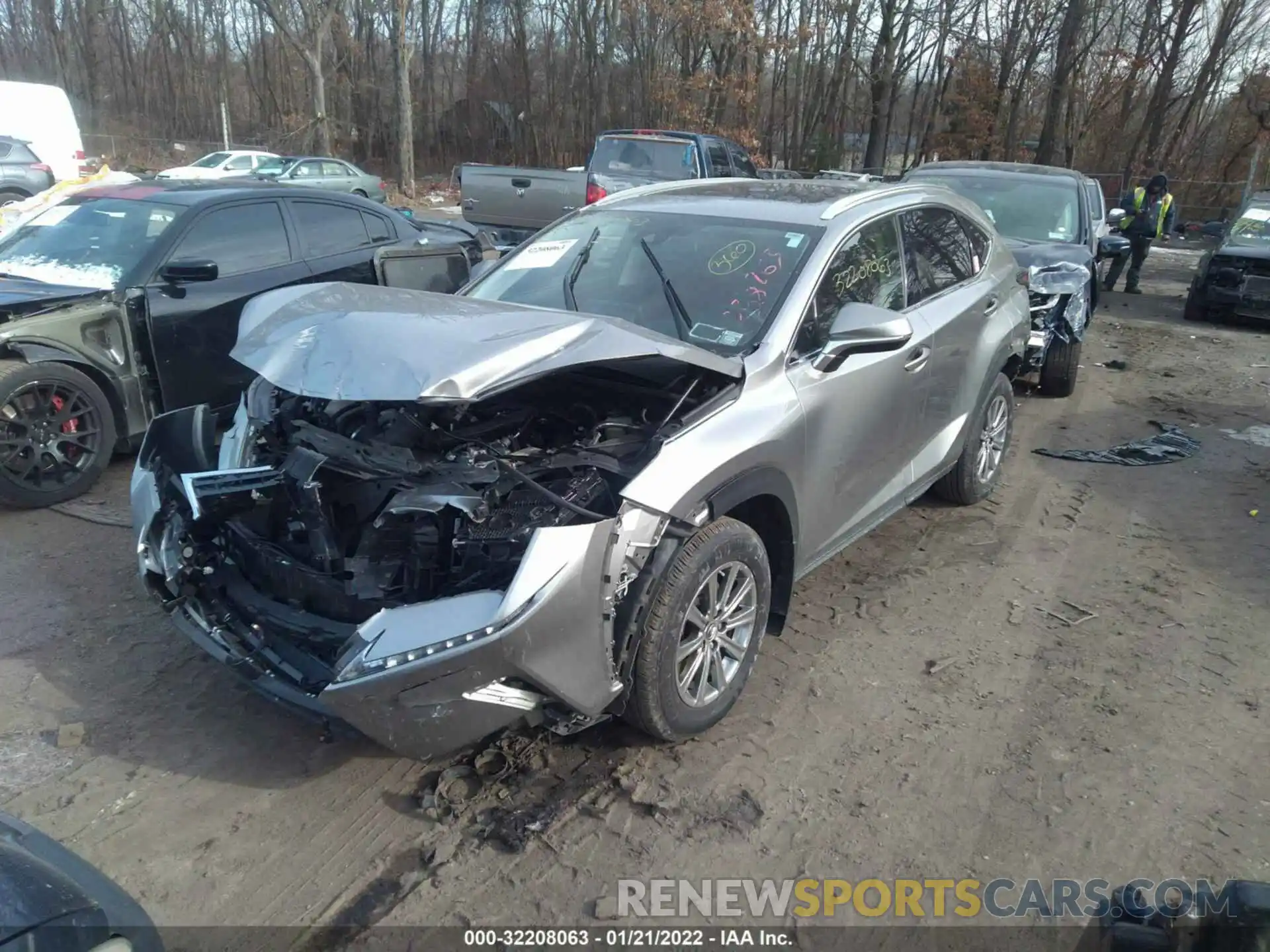 2 Фотография поврежденного автомобиля JTJDARDZ8M2238763 LEXUS NX 2021