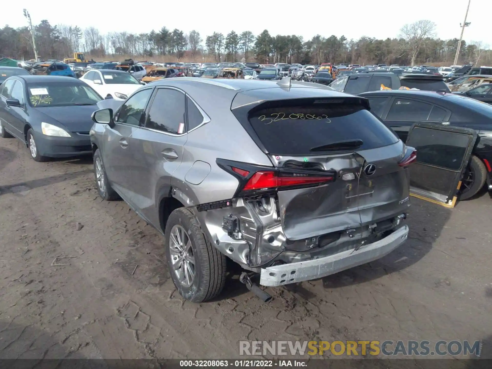 3 Фотография поврежденного автомобиля JTJDARDZ8M2238763 LEXUS NX 2021