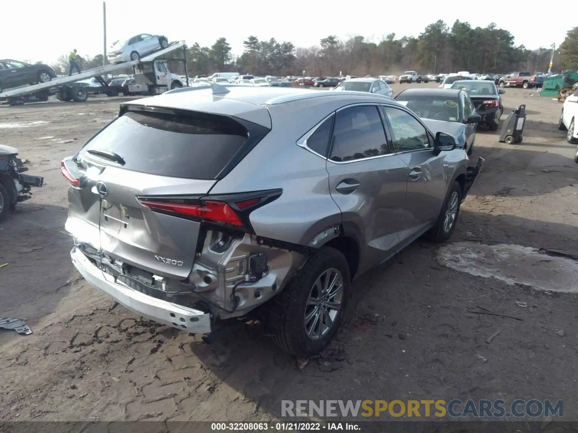 4 Фотография поврежденного автомобиля JTJDARDZ8M2238763 LEXUS NX 2021