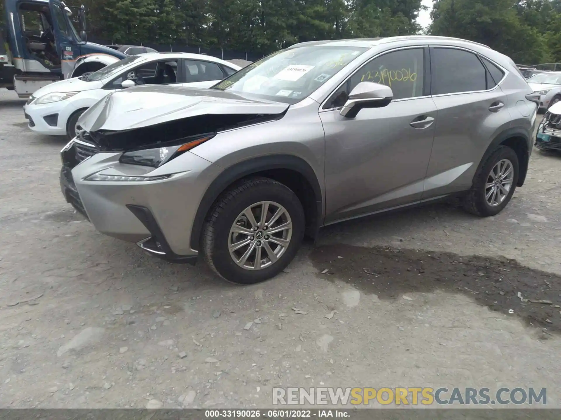 2 Фотография поврежденного автомобиля JTJDARDZ8M2240240 LEXUS NX 2021