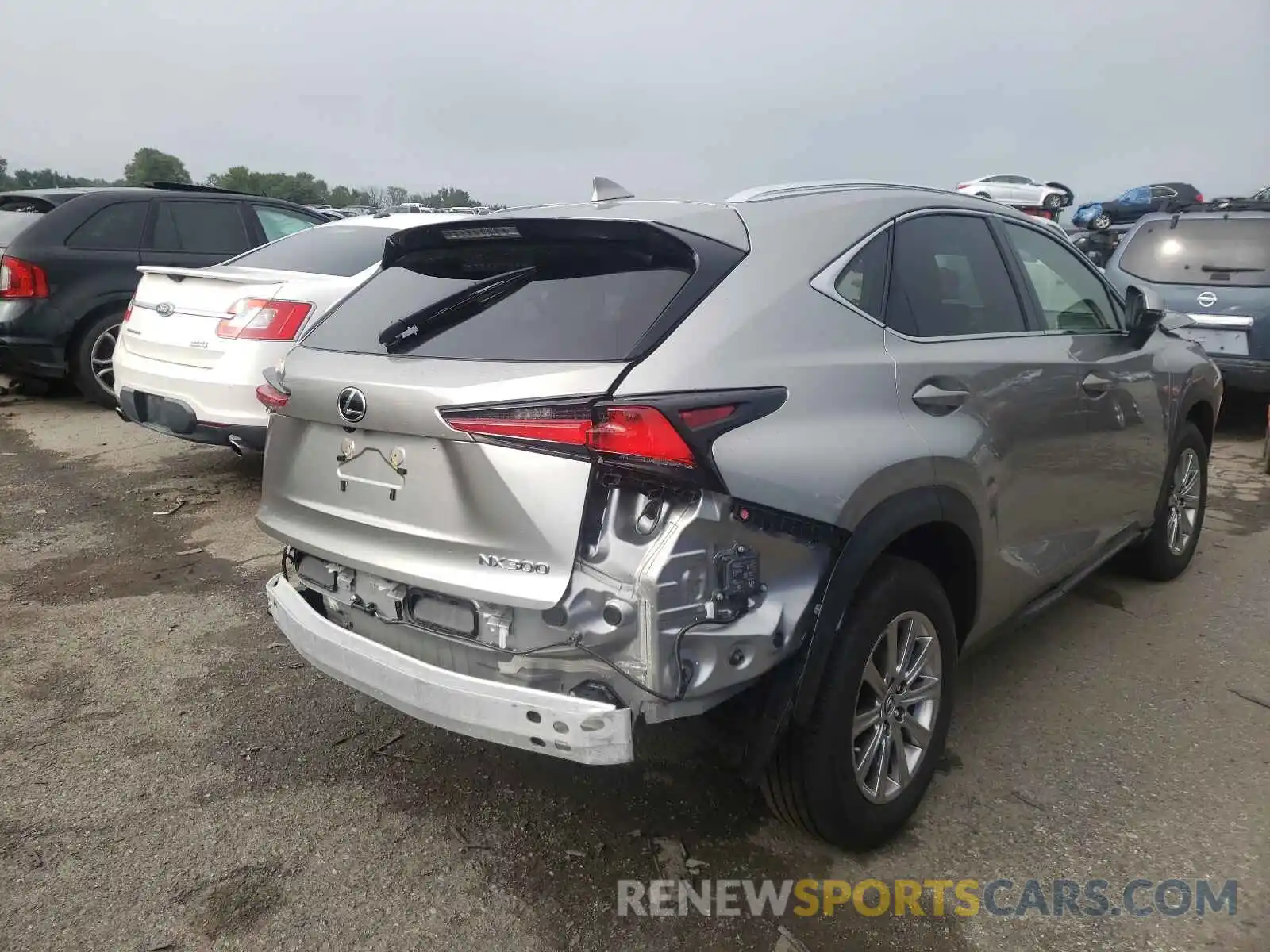 4 Фотография поврежденного автомобиля JTJDARDZ8M2244773 LEXUS NX 2021