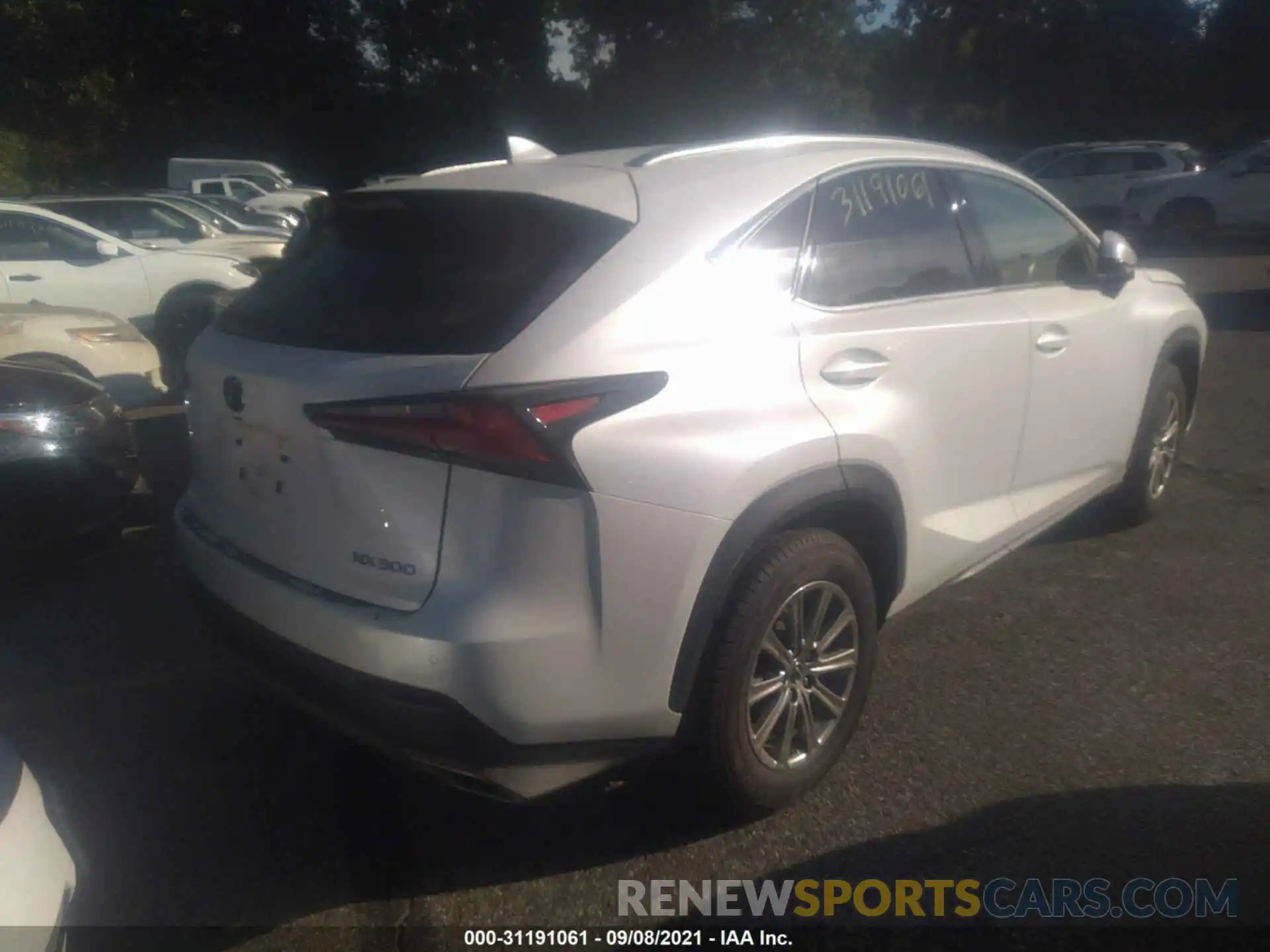 4 Фотография поврежденного автомобиля JTJDARDZ8M5021812 LEXUS NX 2021