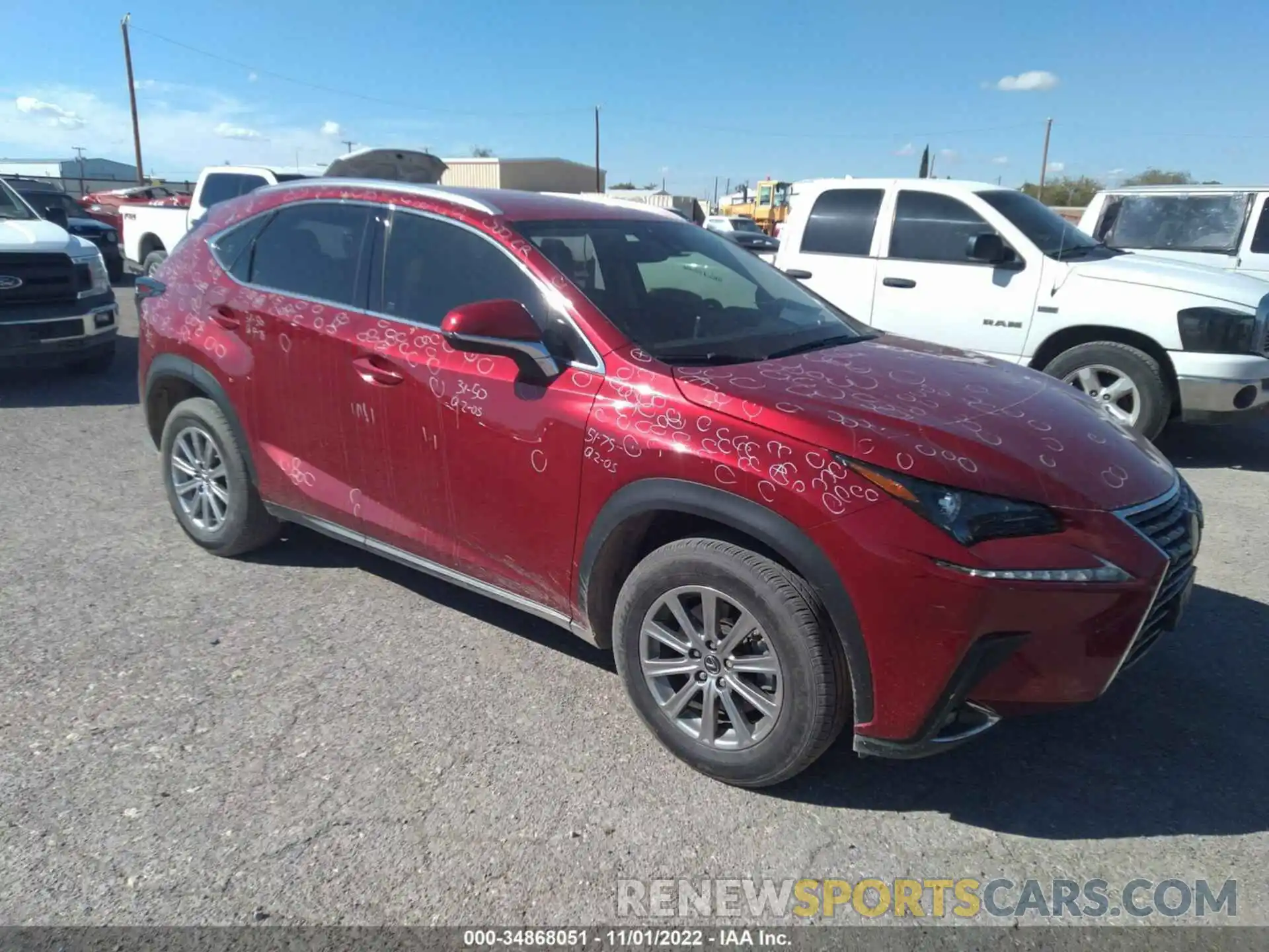 1 Photograph of a damaged car JTJDARDZ8M5024015 LEXUS NX 2021