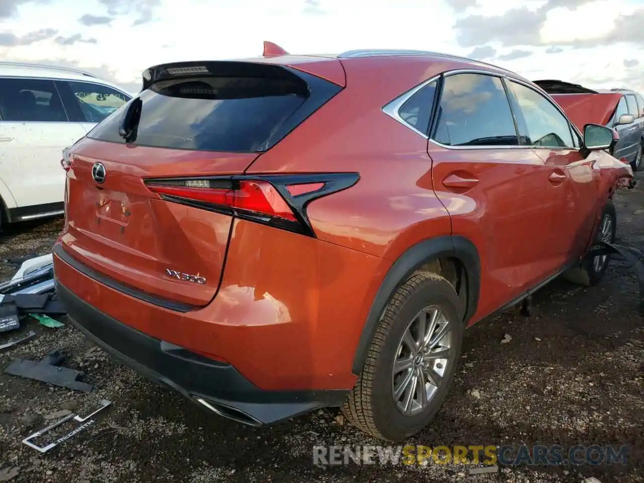 4 Фотография поврежденного автомобиля JTJDARDZ9M2241414 LEXUS NX 2021