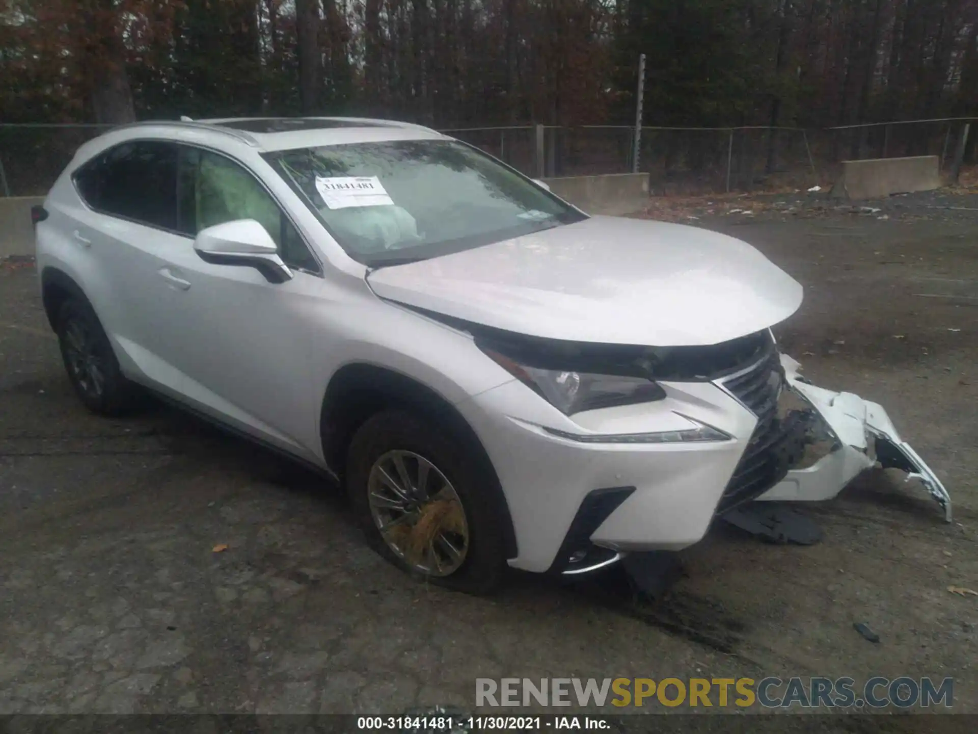 1 Photograph of a damaged car JTJDARDZ9M5020846 LEXUS NX 2021