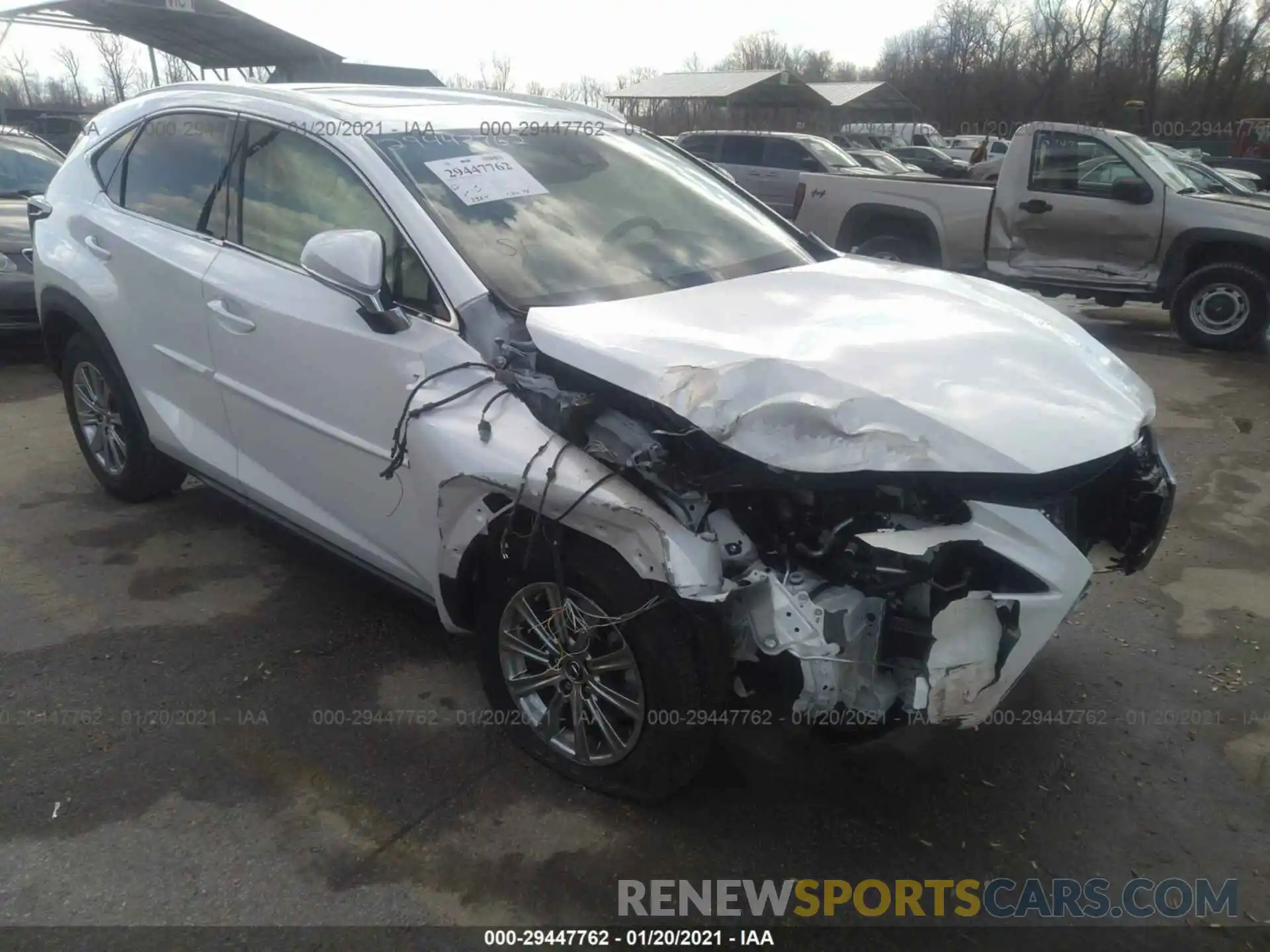 1 Photograph of a damaged car JTJDARDZ9M5022077 LEXUS NX 2021